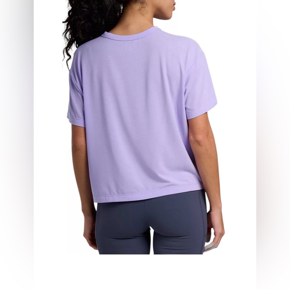 Free Fly Apparel Women's Elevate Lightweight Tee, bright lavender color - Picture 3 of 7